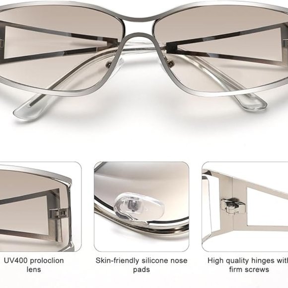 Retro women's charm sunglasses - Picture 8 of 8